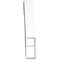 Ekena Millwork 3 1/2-in. W x 22-in. D x 22-in. H Olympic Architectural Grade PVC Knee Brace BRCP035X22X22OLY - alternate 4